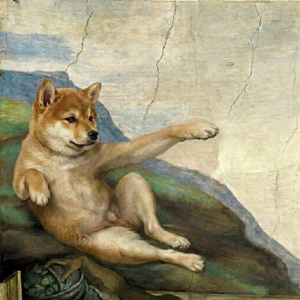A Shiba Inu in Renaissance style
